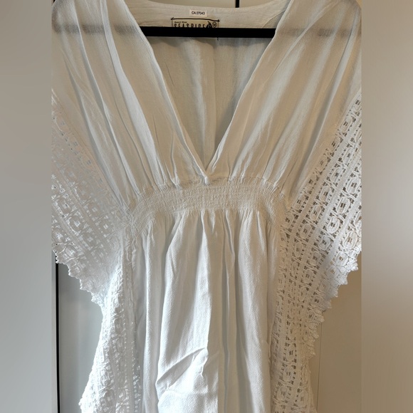 Beach cover up 100% cotton dress never worn - Picture 2 of 3